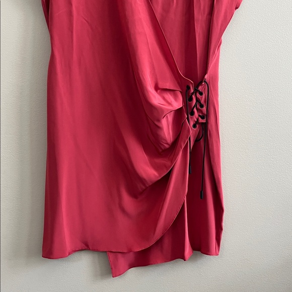 Shipley and Halmos Barneys New York red silk dress size 10 new - Picture 3 of 16